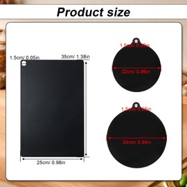 Induktionsschutzmatte Set, 3-teilig, Herdabdeckung Induktionsfeld in 3 Größen, PHMING Induktionskochfeld Abdeckung, Ideal zum Schutz von Töpfen, Pfannen & Kochflächen