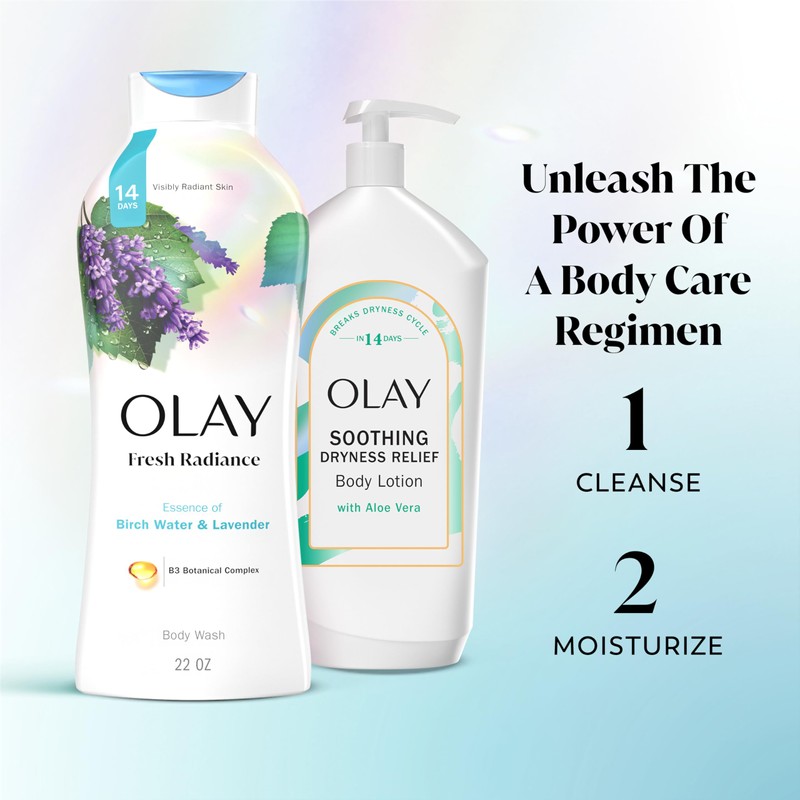 Olay Body Wash for Women, Fresh Radiance, Refreshing & Renewing,