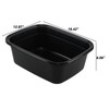 Innouse 3-Pack 16 Quart Plastic Wash Basins, Rectangular Dishpan Tub,