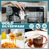 Nuenen 100 Pieces Stainless Steel forks and knives Dinner Flatware
