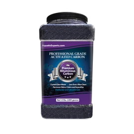 Aquatic Experts Premium Activated Carbon - Aquarium Filter Charcoal Media with Fine Mesh Bag - 5.5 lbs Bulk - Remove Odors and Discoloration with Bituminous Coal