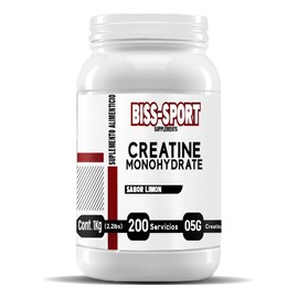 Creatina Monohidratada En Polvo 1kg Biss-sport 200 Servicios