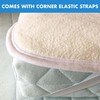 Cot Bed Mattress Topper Protector in Cosy Fleece for Extra