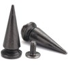 YORANYO 20 Sets 25MM Gun Metal Metallic Spikes and Studs