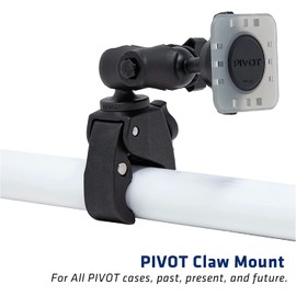 PIVOT Claw Mount - Small Clamp Device Mount for PIVOT Cases - Supports Multi-Angle Display & Viewing - for Professional Pilots, General Aviation