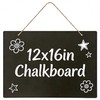 Hanging Chalkboard 12x16 Inch Double-Sided Chalkboard Sign Decorative Blackboard Wall
