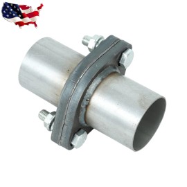 Unbranded 2" inch Exhaust Muffler Flange Repair Oval Pipe Kit 2 Bolts & Gasket hardware