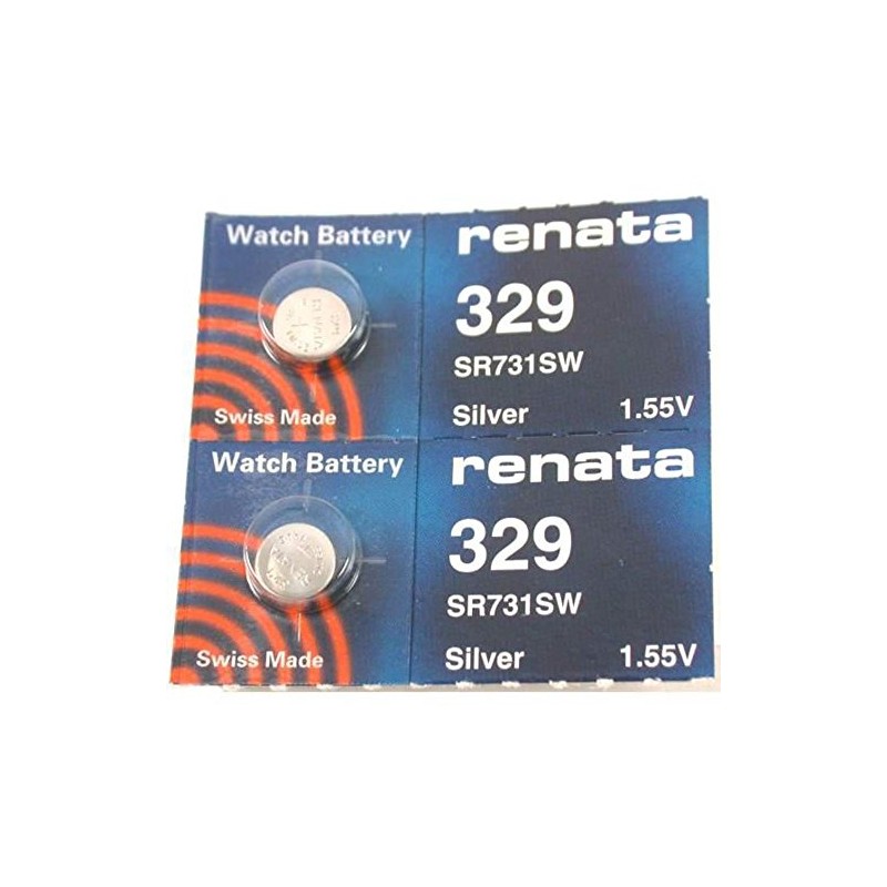 #329 Renata Watch Batteries 2Pcs
