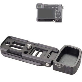 WEPOTO A6400 Hand Grip Quick Release Plate L Bracket QR Plate Compatible with Sony a6400 a6300 a6100 Camera