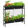 OYEAL Raised Garden Bed 32" Tall Elevated Planter Boxes with