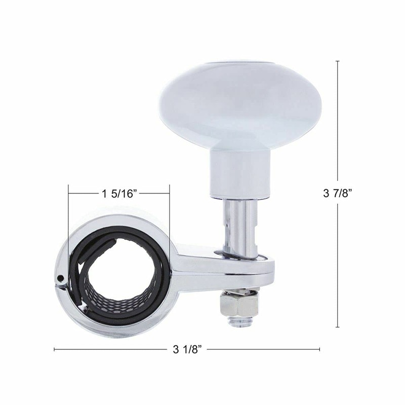 Heavy Duty Steering Wheel Spinner - Pearl White