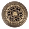 Antique Incense Burner Brass Holder with Lid Fireproof Cotton Interior