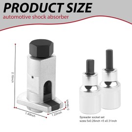 ijuicy Car Strut Spreader Tool, 5-11 mm Suspension Strut Spreader Tool, Automotive Suspension Strut Spreader Socket Tools, Universal for Most Cars (Silver)