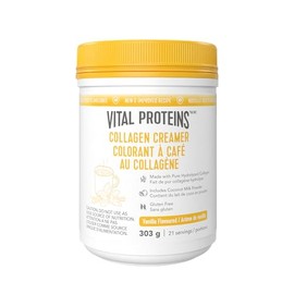 Vital Proteins Collagen Creamer, 303g, 6 g Collagen Peptides per serving - Vanilla Flavoured