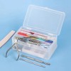 (Color Transparent) Large Capacity Organizer 2 Tier Nail Tools / (색상 투명)대용량 정리함 2단 네일 도구