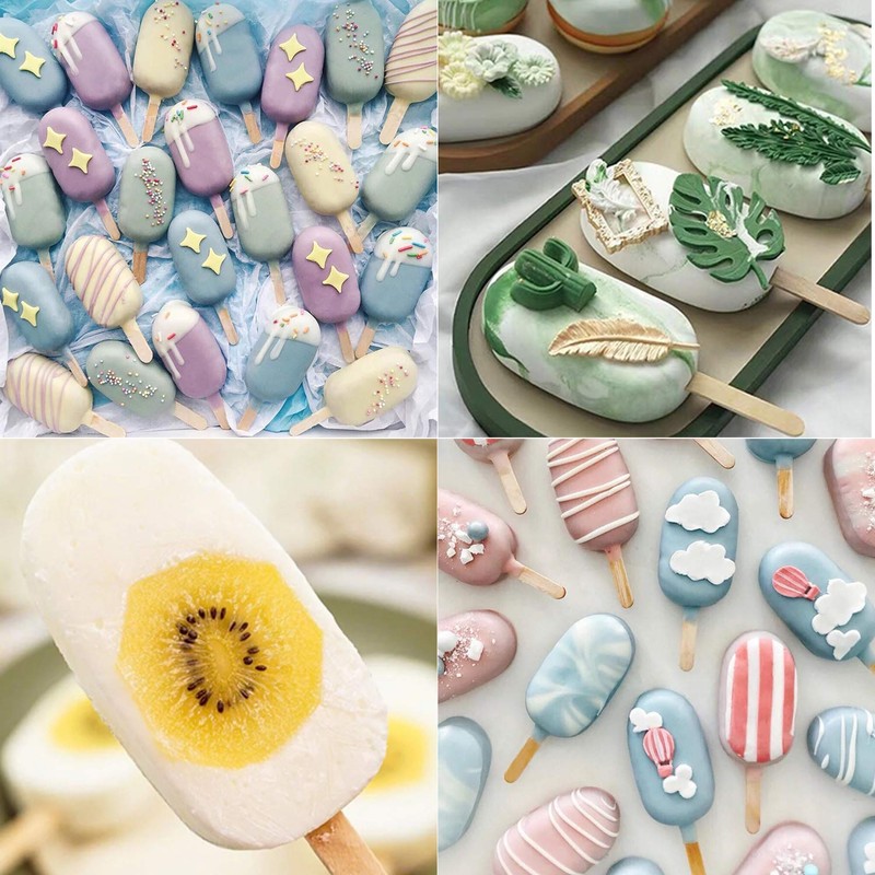 Popsicles Molds, Ozera 2 Pack Homemade Cake Pop Molds, Reusable