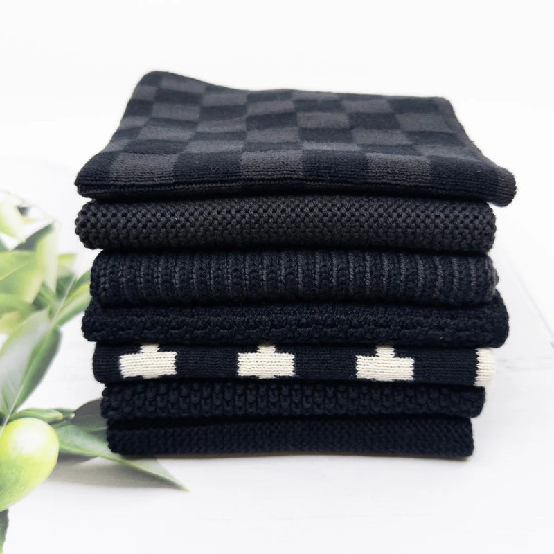 Ecovask Daily Use Dish Cloth 7pc Variety Pack Organic Cotton,