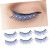 Baluue Sets Long Dramatic Fake Lashes Rhinestones Easy to Apply