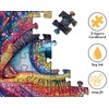 Impossible Puzzles for Adults 1000 Pieces, Colorful Eye Gemstone Art