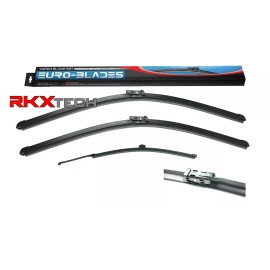 RKXtech RKX Front + Rear Windshield Wiper Blades Set of 3 for Land Rover Defender 90 110