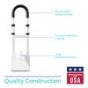 Modern Innovations Adjustable Bathtub Grab Bar, Safety Bath & Shower