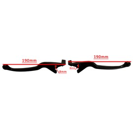 Wolf Rugby/Rugby II Left and Right Brake Handle Set. Fits Wolf Brand Scooters Models. May Also fit Other Chinese Scooters, Mopeds, ATV's, Motor Cross, Pit Bikes, 4 Wheelers, 3 Wheelers