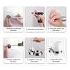Wall Mount Toothbrush Holder with Frosted Glass Cup, Toothbrushes Toothpaste