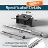500PCS Hidden Fasteners Deck Fasteners for Installing Composite Deck Boards,