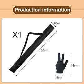 EUYKQNOI 1 Pack Pool Cue Bag, Pool Cue Bag, Portable Pool Cue Bag, Carry Bag, Snooker Sticks, Billiard Bag for 1/2 Snooker Billiard Stick Rod Storage
