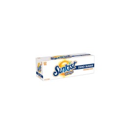 Sunkist Zero Sugar Orange Soda 12oz Cans 12-Pack