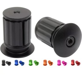 Domain Cycling Alloy Handlebar Endplugs New Set of 2 PurpleColor