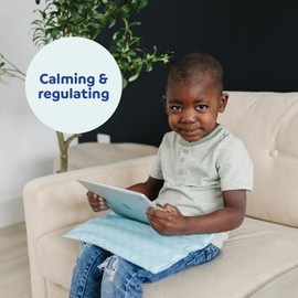 Fun and Function Wipe Clean Weighted Lap Pad for Kids with Sensory Issues & Special Needs - Sensory Weighted Lap Pad for Kids 75 Pounds - Calm Down Corner Supplies