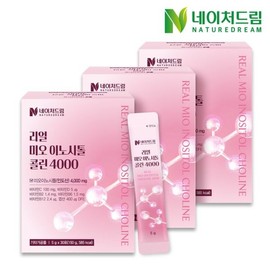 Nature Dream 네이처드림 리얼 미오 이노시톨 콜린 4000 5g 30포 3박스/엽산/비타민c/비타... Nature Dream Real Mio Inositol Choline 4000 5g 30 Packs 3 Boxes / Folic Acid / Vitamin C / Vita...