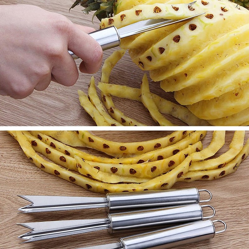 Silver Pineapple Eye Peeler Remover Tool, Multipurpose Pineapple Eye Clip,
