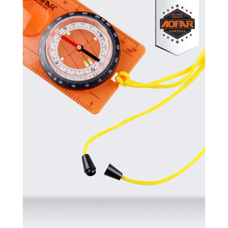 AOFAR Orienteering Compass AF-5C for Hiking , Boy Scout Compass