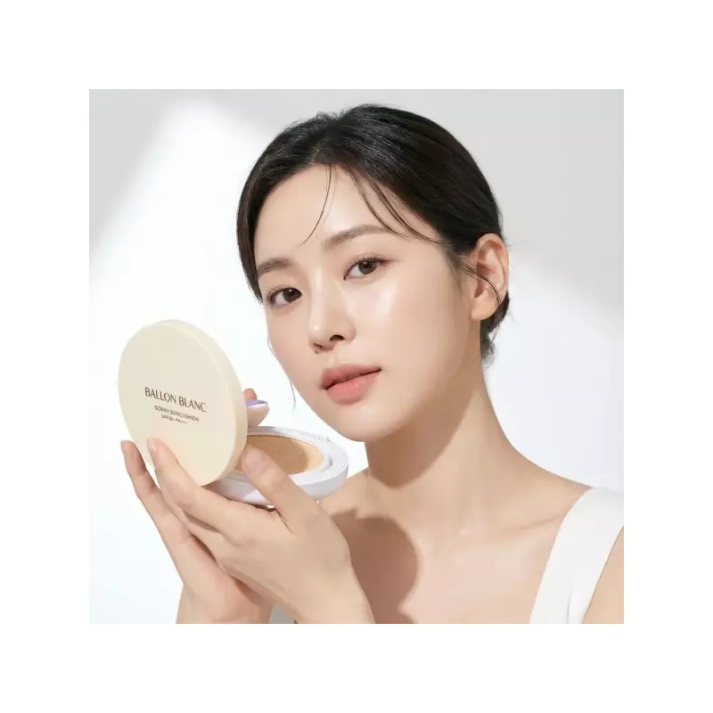 Ballon Blanc 발롱블랑 백탁없고 간편한 저자극 쏘리 선쿠션 SPF50+ /