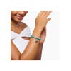 THOMAS SABO 925 Sterling Silver Pink Enamel Peace Sign Charm,