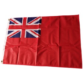 NWFlags Outdoor Heavy Red Ensign Flag 3ft x 2ft 110d Knitted Polyester Suitable for Flagpoles
