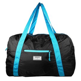 Mangrove Onboard Size Holdall, 53cm 46L Ultralight Foldable Travel Duffel Luggage Bag for Travel Overnight Weekender Gym Sports(Black Blue)