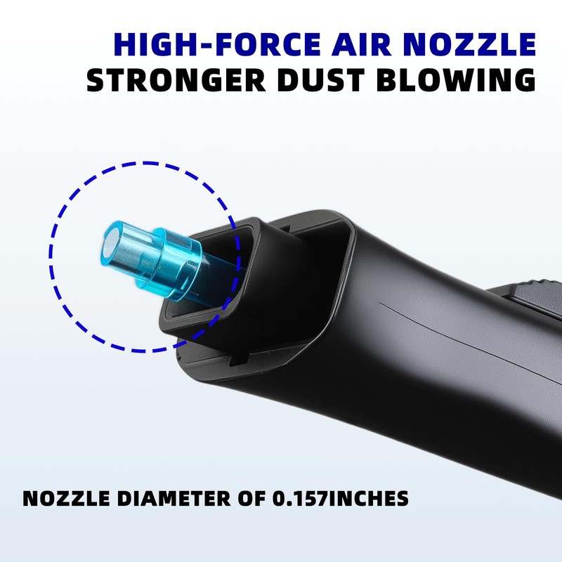 Rycubre High pressure fan-shaped air blow gun, adjustable swing hose,