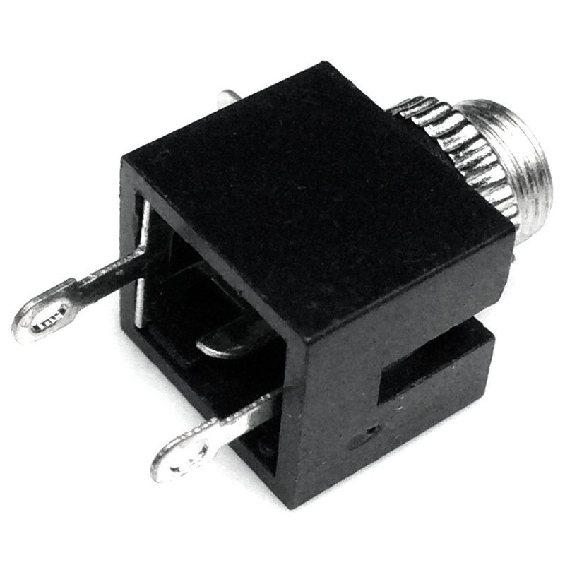 CESS Black 3.5mm Mono TS Socket, Soldering Type, Panel Chassis