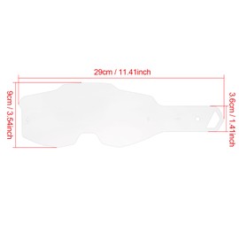 Rockheel Standard Tear Offs for Armega Goggles Lens for Dirt Bike and Motocross for Racing Unisex (Pack of 50)