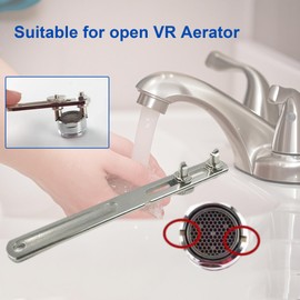 Dual Vandal Removal Aerator Key, Adjustable Aerator Removal Tool Replacement Part for Bathroom and Kitchen Plug-in Aerators