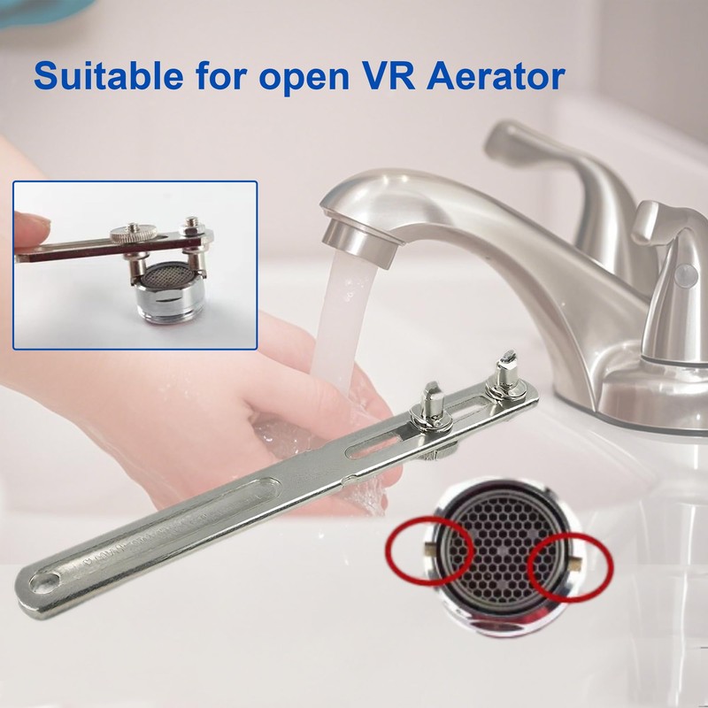 Dual Vandal Removal Aerator Key, Adjustable Aerator Removal Tool Replacement