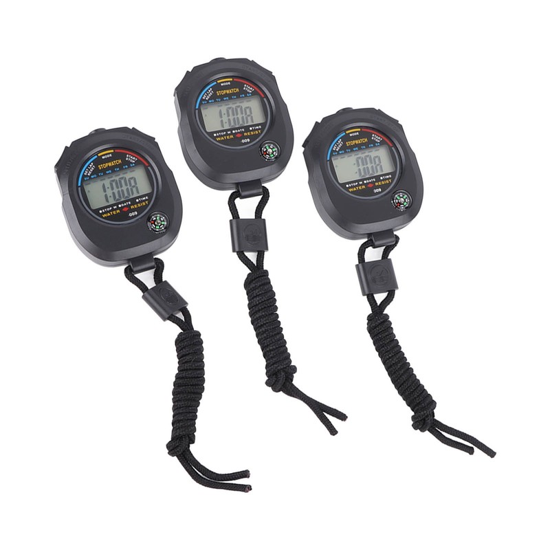 3 PCS Sports Stopwatch High Accuracy Waterproof 40mah Sports Stopwatch