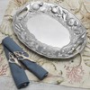Wilton Armetale Coastal Handle Serving Tray, 16-Inch-by-11.75-Inch, Silver