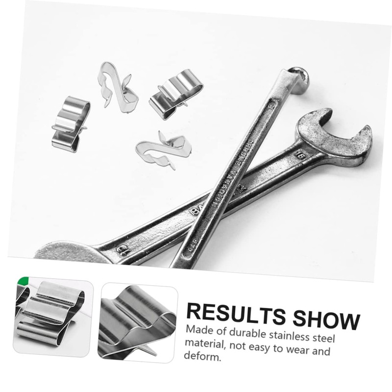 iplusmile Lar Panel Cable Clamp 50pcs Stainless Cable Clamps White