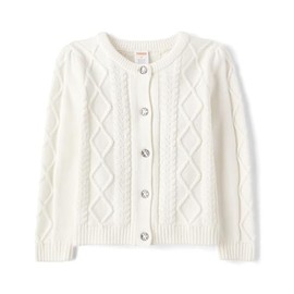 Gymboree,and Toddler Long Sleeve Cardigan Sweaters,Soft White,10