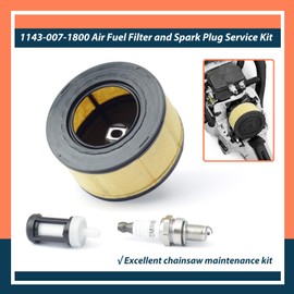 Lisnhlin 1143-007-1800 Air Fuel Filter and Spark Plug Service Kit Compatible With STIHL MS231 MS251 Chainsaws Replacement Parts