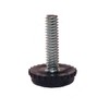 1/4-20 Furniture Levelers Adjustable Black Glides (4)